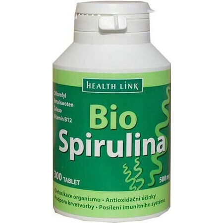 Health Link ESPIRULINA BIO 1×300 tbl, espirulina