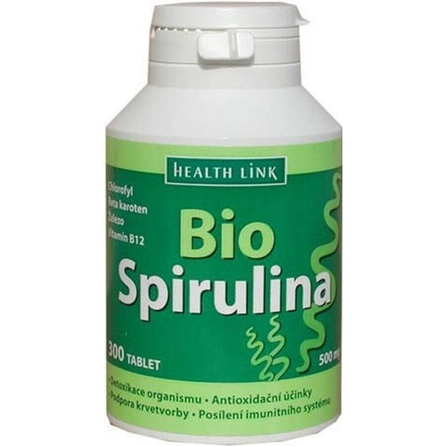 Health Link ESPIRULINA BIO 1×300 tbl, espirulina