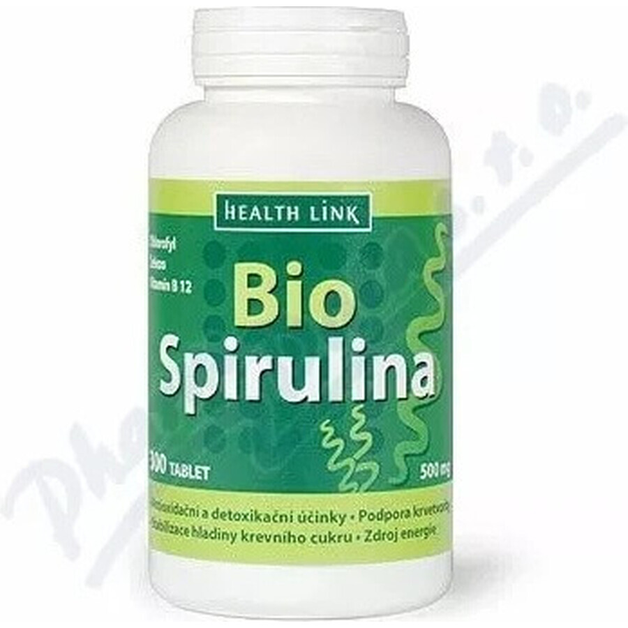 Health Link ESPIRULINA BIO 1×300 tbl, espirulina