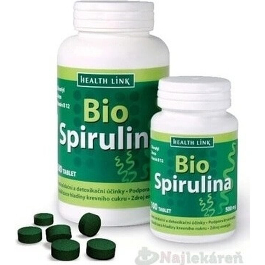 Health Link ESPIRULINA BIO 1×300 tbl, espirulina