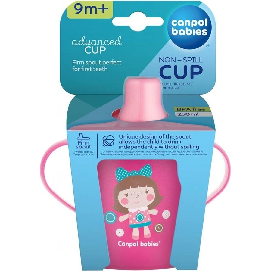 Canpol Babies Jouets qui ne fuient pas 250 ml 1×1 pc, gobelet