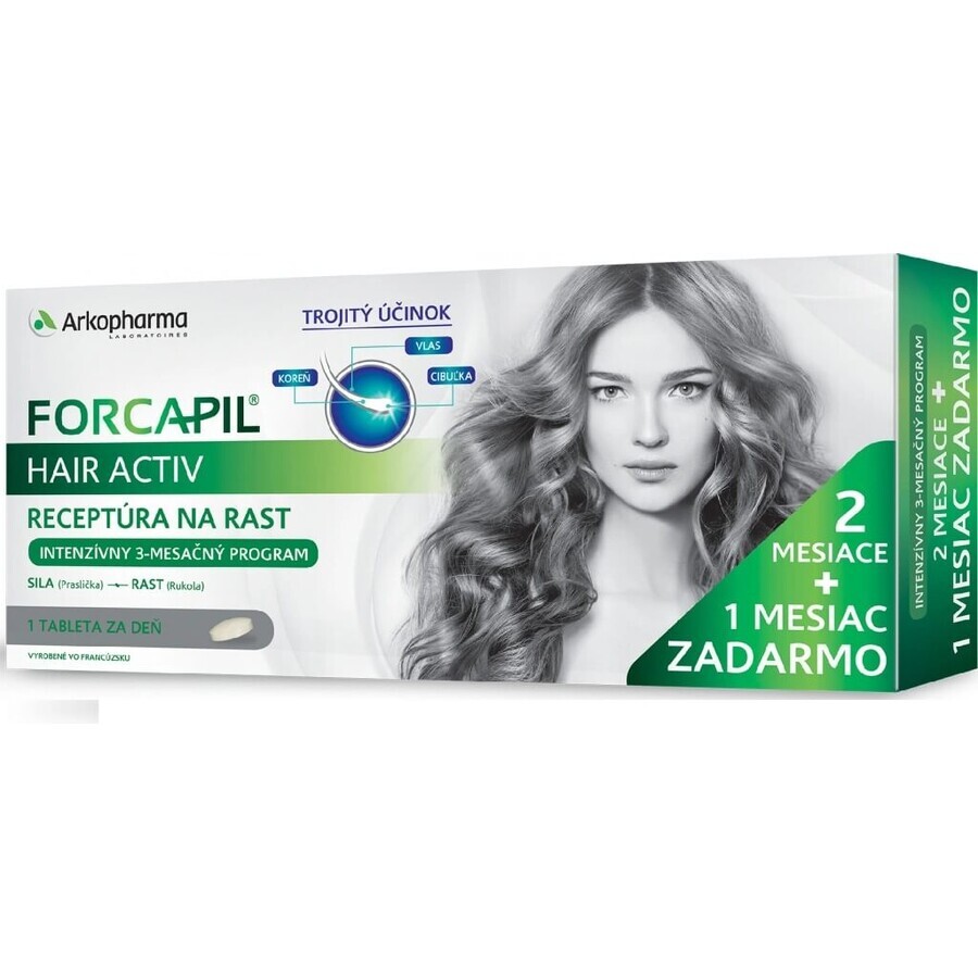 FORCAPIL HAIR ACTIV 3×30 tbl, (90 uds)