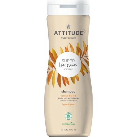 ATTITUDE Natural shampoo Super leaves with detoxifying effect - shine and volume for fine hair 1×473 ml, natural shampoo