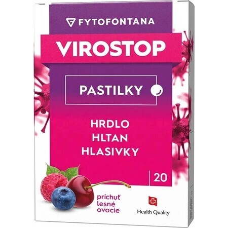 VIROSTOP Pastillas - bayas 1×20 piezas, pastillas para la gripe