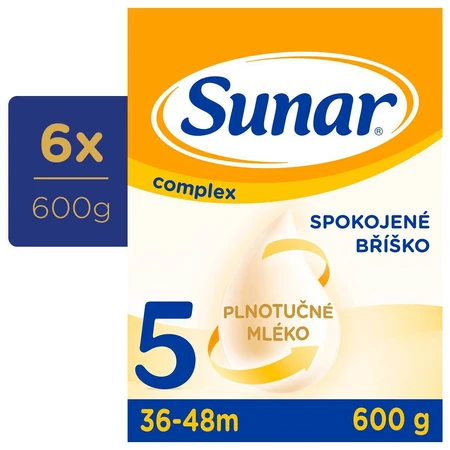 Sunar Complex 5 6×600 g, milk for infants from 36 months