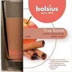 Bolsius Aromatic 2.0 Vela de vidrio perfumada de manzana y canela 1×1 unidad, tamaño 95 x 95 mm