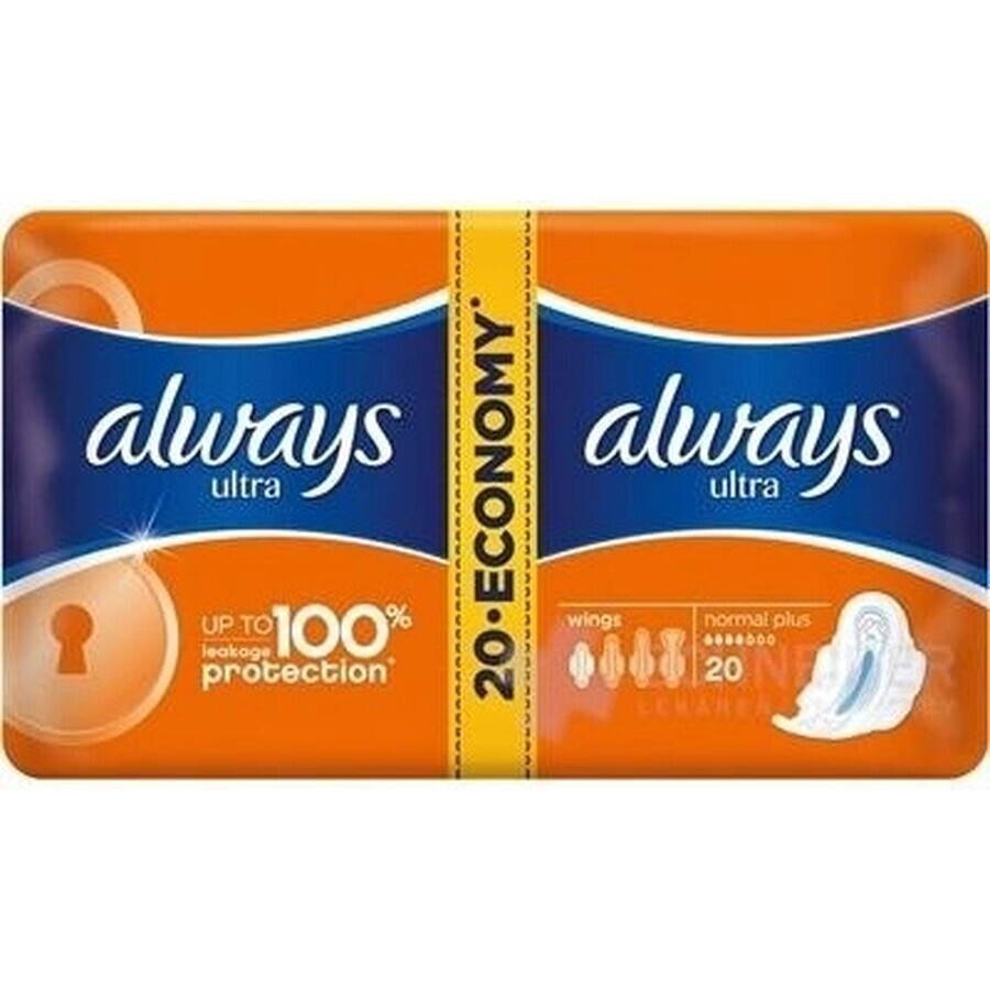 Always Ultra Duo 20 Stück Normal Plus 1×20 Stück, Menstruationstampons