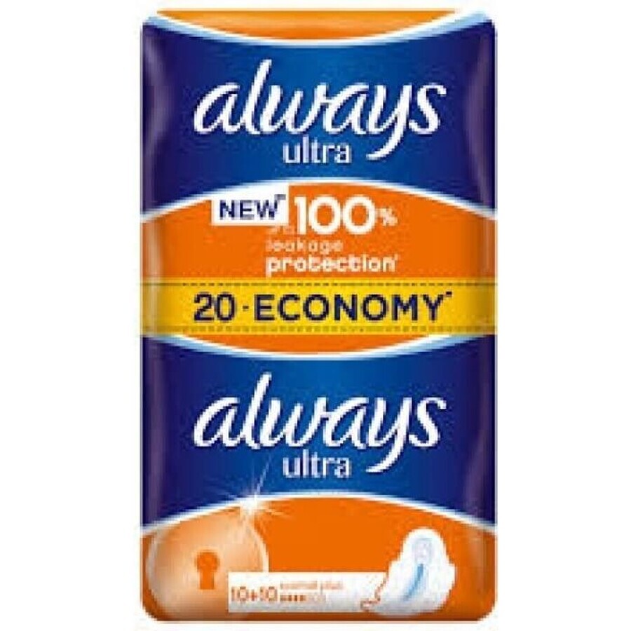 Always Ultra Duo 20 Stück Normal Plus 1×20 Stück, Menstruationstampons