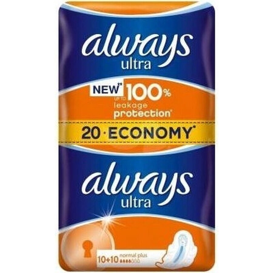 Always Ultra Duo 20 Stück Normal Plus 1×20 Stück, Menstruationstampons