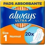 Always Ultra Duo 20 Stück Normal Plus 1×20 Stück, Menstruationstampons