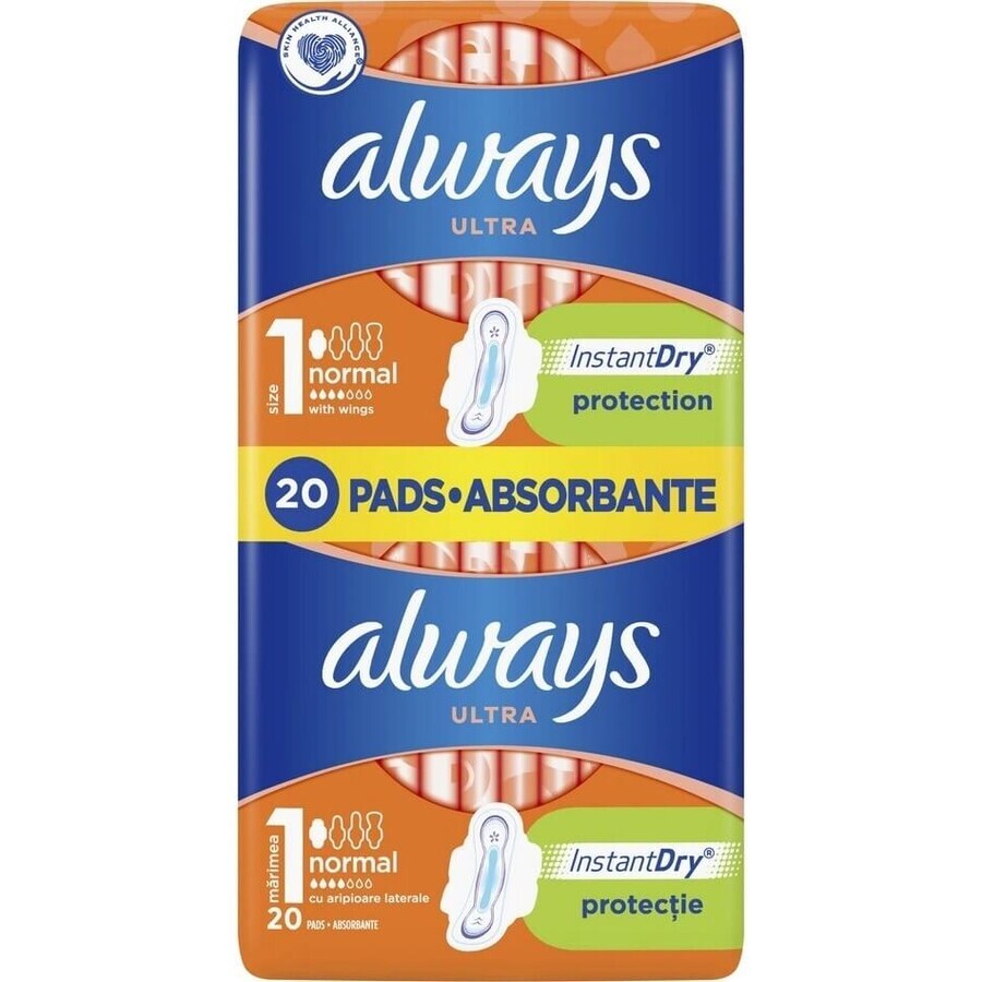 Always Ultra Duo 20 Stück Normal Plus 1×20 Stück, Menstruationstampons