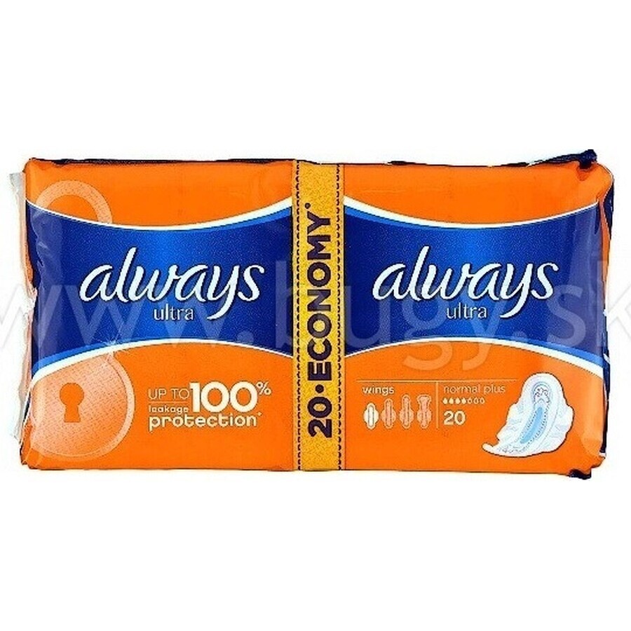 Always Ultra Duo 20 Stück Normal Plus 1×20 Stück, Menstruationstampons