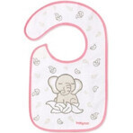 BABYONO Babero de rizo, mediano, elefante impermeable 6m+ 1×1 ud.