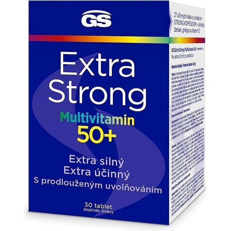 GS Extra Strong Multiwitamina, 50+ 30 tbl 1×30 tbl, suplement diety: ceny i cechy