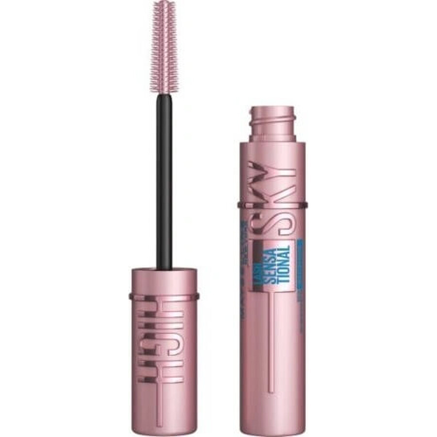 Maybelline New York Lash Sensational Sky High Máscara de pestañas Lash Sensational Sky High Waterproof Negra 1×6 ml, delineador de ojos en gel