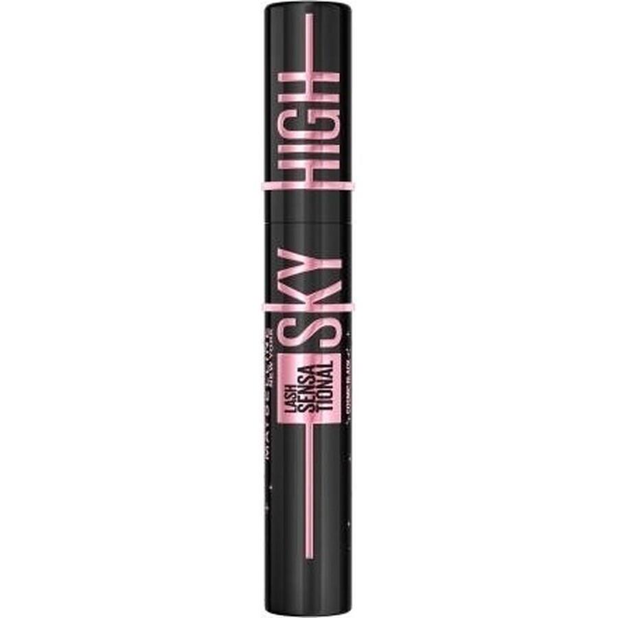 Maybelline New York Lash Sensational Sky High Máscara de pestañas Lash Sensational Sky High Waterproof Negra 1×6 ml, delineador de ojos en gel