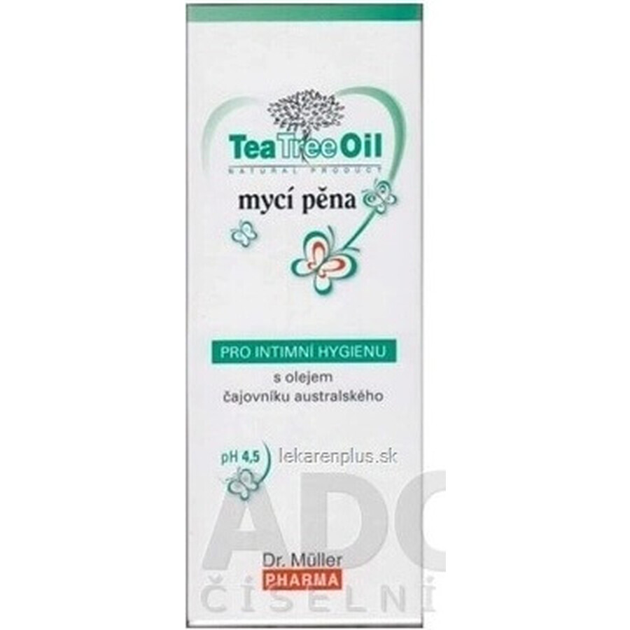 Dr. Müller Espuma limpiadora íntima con aceite del árbol del té 1x150 ml