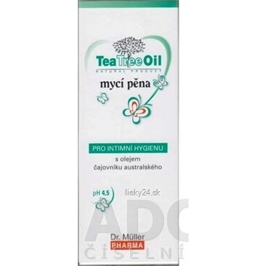 Dr. Müller Espuma limpiadora íntima con aceite del árbol del té 1x150 ml