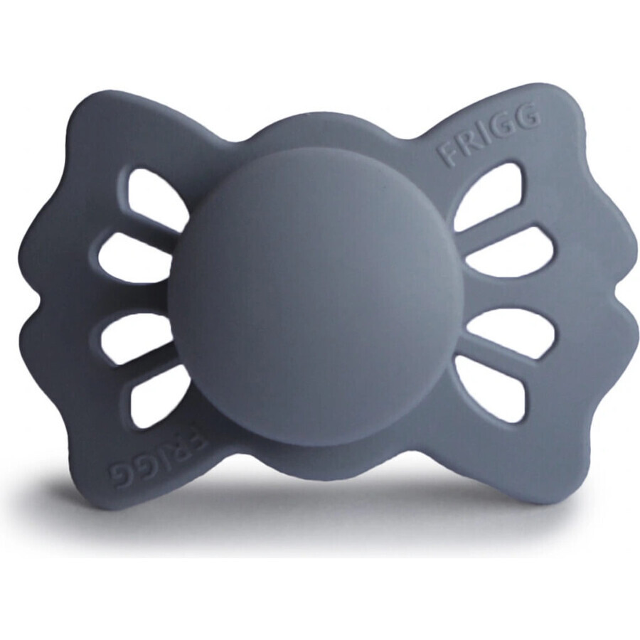 FRIGG Lucky symmetrical silicone pacifier Great Gray, +6m 1×1 pc, silicone pacifier