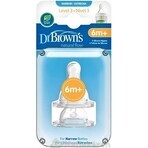 OPZIONI DEL Dr. BROWN+ LIVELLO 3 1×2, stretto, capezzoli in silicone 6m+