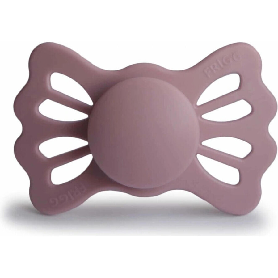 FRIGG Lucky symmetric silicone pacifier Twilight Mauve, +6m 1×1 pc, silicone pacifier