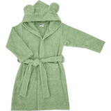 EKO Cotton bathrobe with hood and ears Olive green size. 104-110 1×1 pc, children's bathrobe