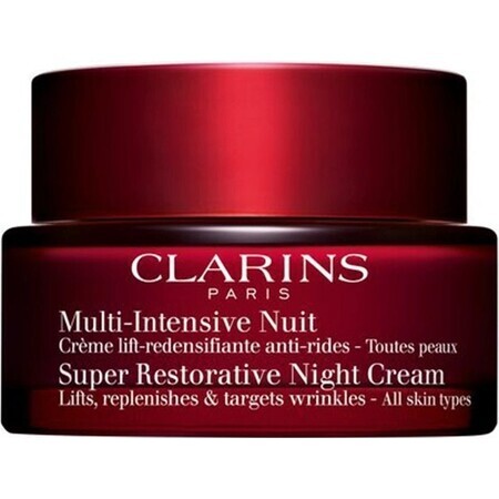 Clarins Crema de Noche para Pieles Maduras 1×50 ml, Crema de Noche