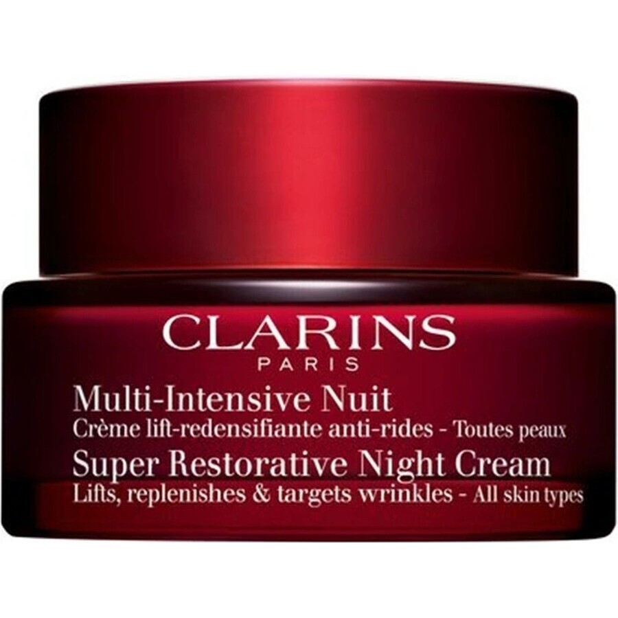 Clarins Crema de Noche para Pieles Maduras 1×50 ml, Crema de Noche