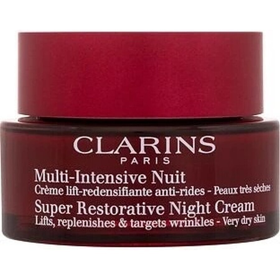 Clarins Crema de Noche para Pieles Maduras 1×50 ml, Crema de Noche