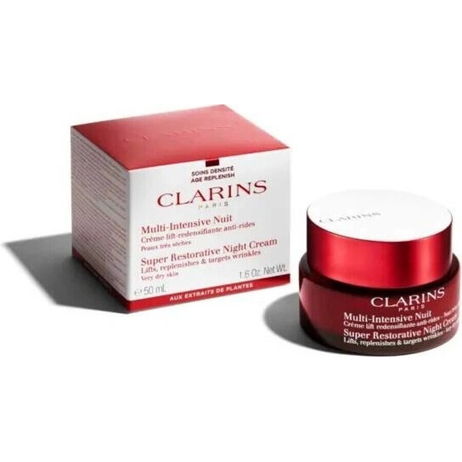 Clarins Crema de Noche para Pieles Maduras 1×50 ml, Crema de Noche