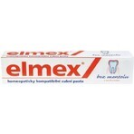 ELMEX PASTA DENTAL SIN MENTOL 1×75 ml, sin mentol