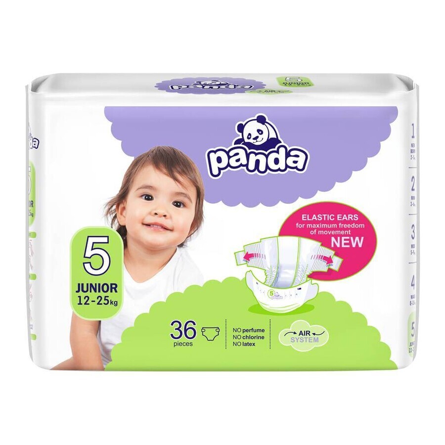 BELLA PANDA Pannolini monouso 5 Junior (12-25 kg) 36 pezzi 1×36 pezzi