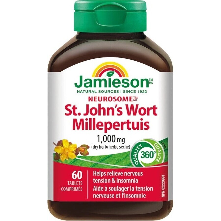 Jamieson's Sint Janskruid 60tbl / Neurosome Sint Janskruid 1×60 tbl, voedingssupplement