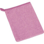 Gant de toilette en éponge rose 1×1 pc, gant de toilette