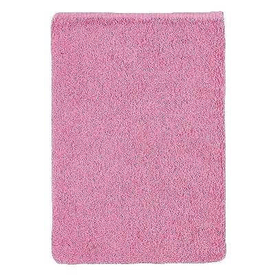 Gant de toilette en éponge rose 1×1 pc, gant de toilette