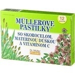 PASTILLAS MÜLLER CON SKOR. MAT. HIJA Y VIT. C 1×12 uds, para la tos