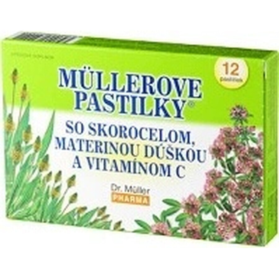 PASTILLAS MÜLLER CON SKOR. MAT. HIJA Y VIT. C 1×12 uds, para la tos