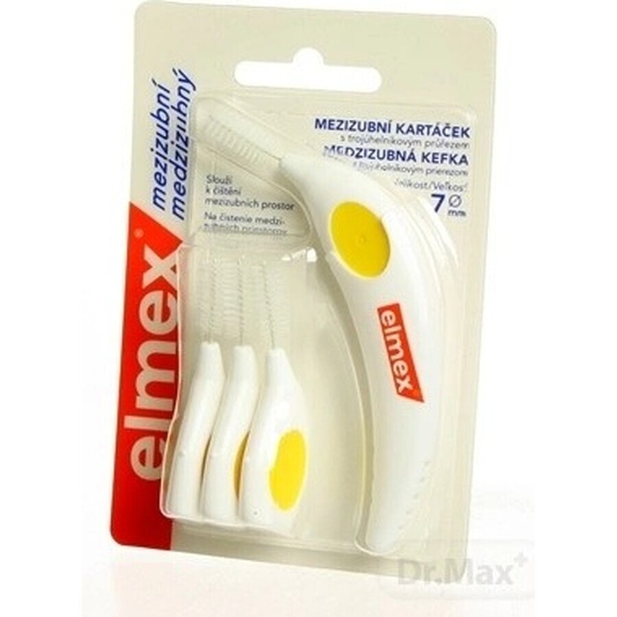 ELMEX INTERDENTAL No.7 YELLOW 1x4 pcs, cepillos interdentales