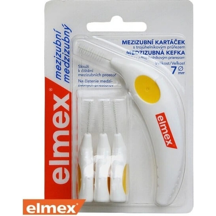 ELMEX INTERDENTAL No.7 YELLOW 1x4 pcs, cepillos interdentales