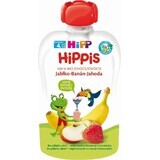 HiPP HiPPis 100% fruit HiPPis appel banaan aardbei 1×100 g, vruchtensnack