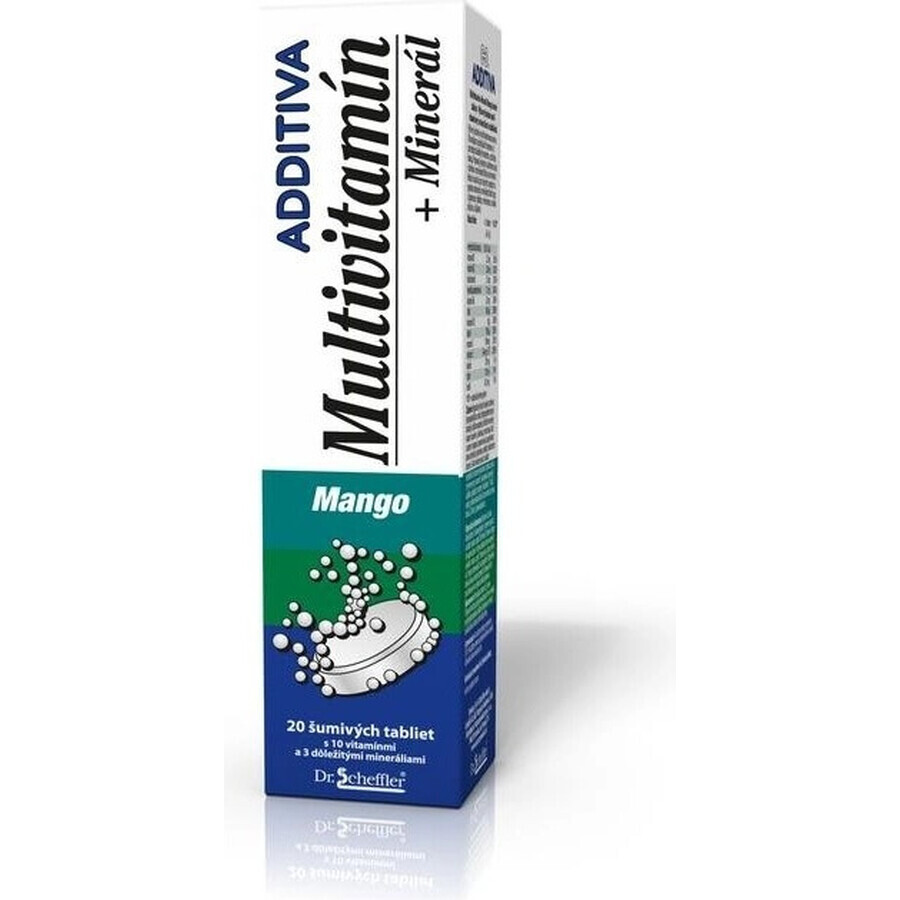 ADDITIVA MULTIVITAMIN + Mineral, Mango 1×20 tbl