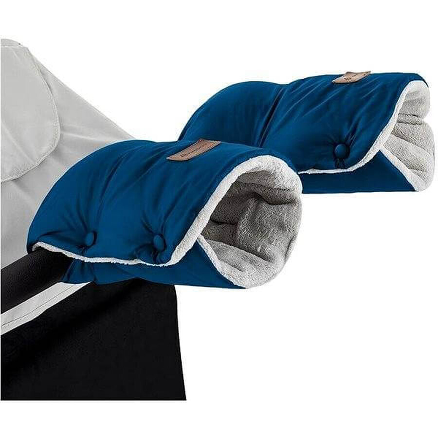 PETITE&MARS Serviette de Poussette / Gants Jasie Serviette de Poussette Bleu Océan 1×1 set, gants