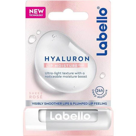 Labello Bálsamo Labial Hialurón Rosa 1×5,2 g, bálsamo labial