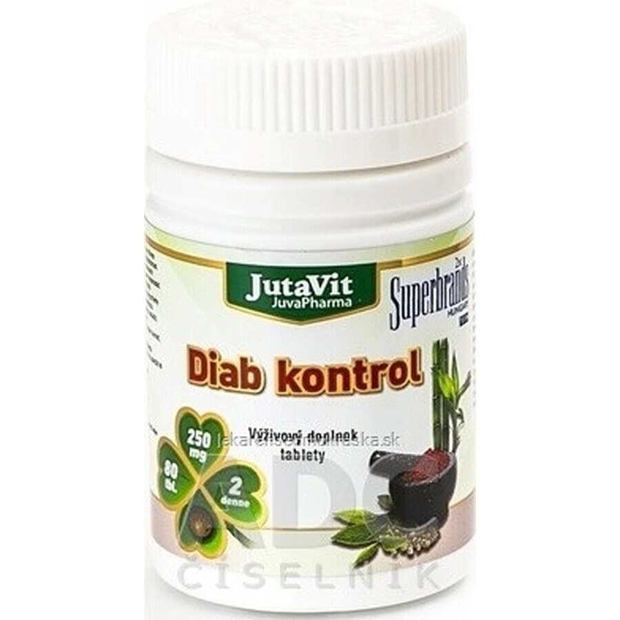 JutaVit Diab Control + cromo orgánico tbl 1x80 unid.