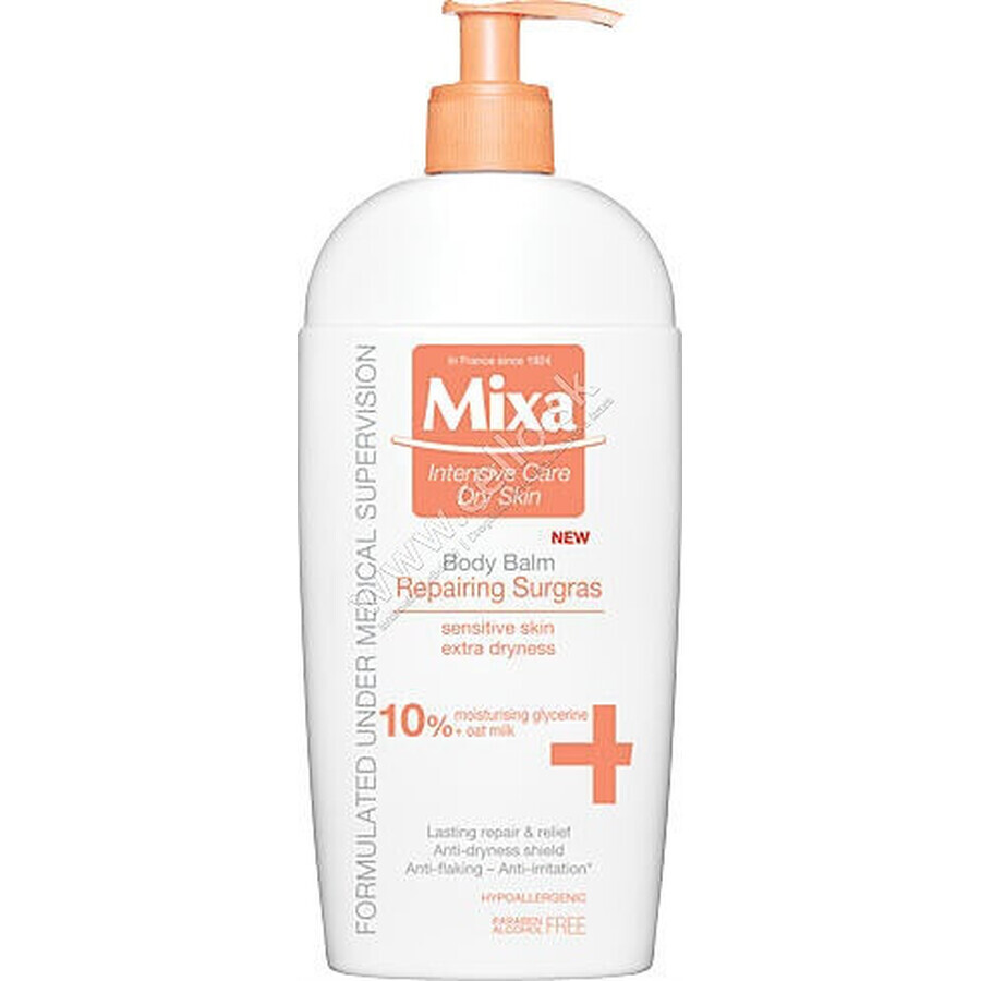 Mixa Regenerating Surgras Body Balm 1×400 ml, regenerierende Körperlotion