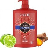 Old Spice SG 1l Captain 1×1000ml Captain 1l, champú y gel de ducha para hombre