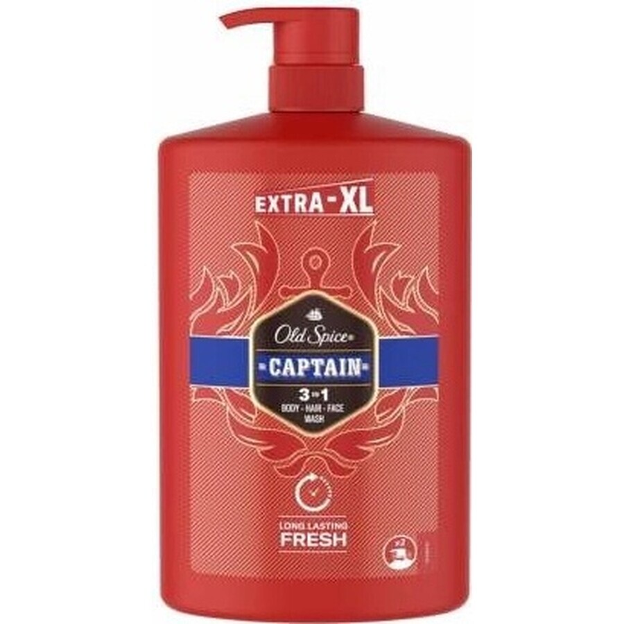 Old Spice SG 1l Captain 1×1000 ml, shampoo and shower gel for men