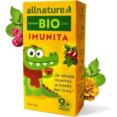 Allnature Bio Kindertee Immunität 20×1,5 g, Kindertee