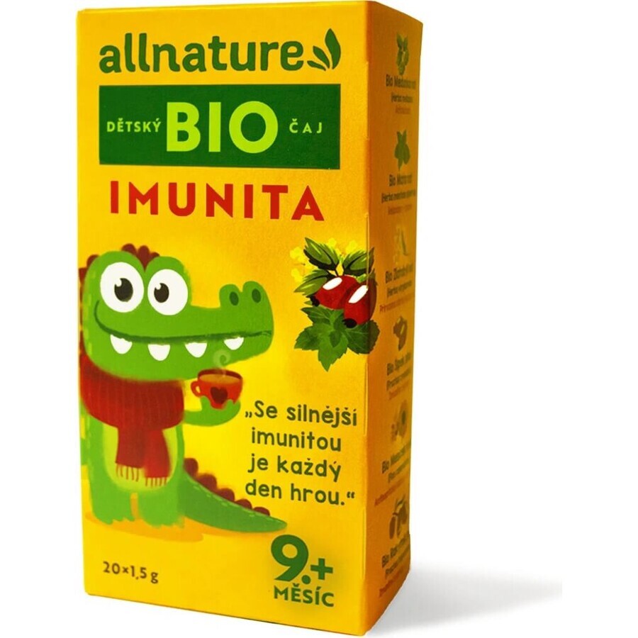 Allnature Bio Kindertee Immunität 20×1,5 g, Kindertee