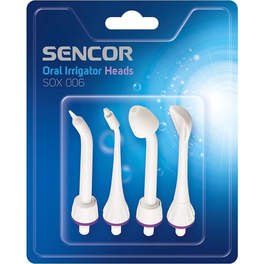 SENCOR SOX 006 SOX TESTS 1×11 piezas, cabezales de recambio para ducha bucal